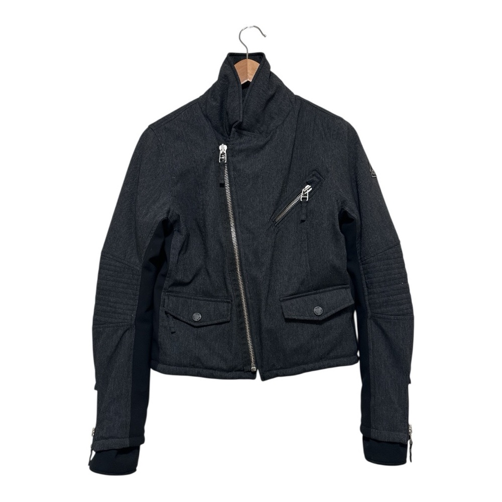 SOS Black Snow Scandinavian Ski Jacket Women’s Asymmetrical Zip “Doll” Small
